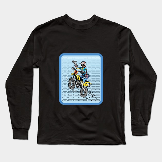 The Art of Motocross Long Sleeve T-Shirt by Vick Debergh